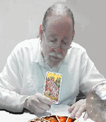 picture of dr john reading tarot